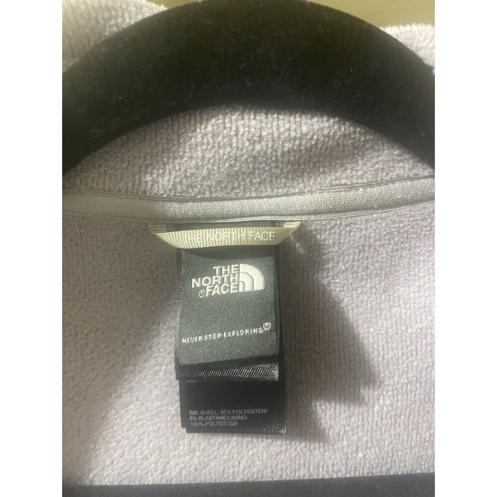 The North Face Women's Gray Zip Jacket Lined Mid-Length Size L Long Sleeve - Picture 4 of 5